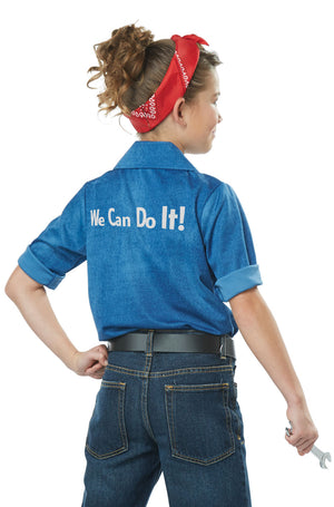1940's Rosie the Riveter Child Costume