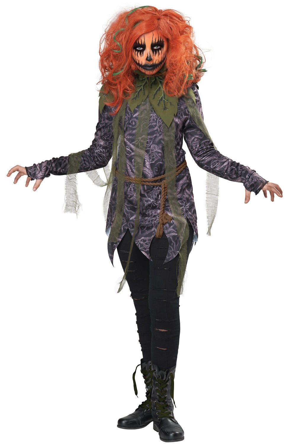 Pumpkin Monster Girl Child Costume