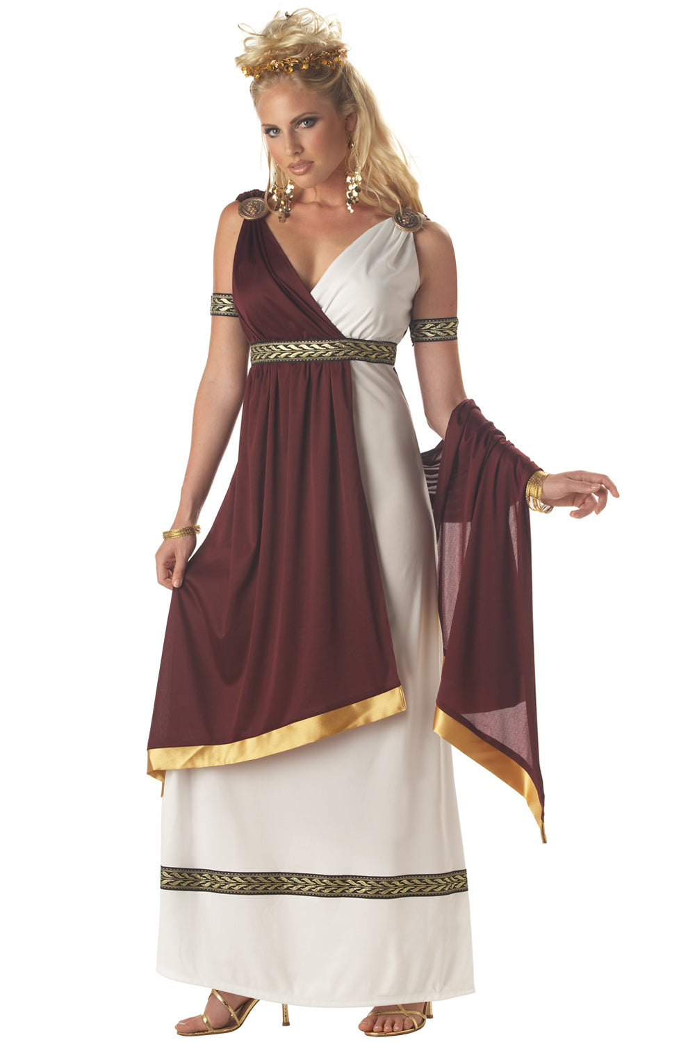 ancient roman women's dress Empress Costume collection:ariana Women's Dresses | LLBean bracelets or headpiece Core Colors:Marsala Gingham