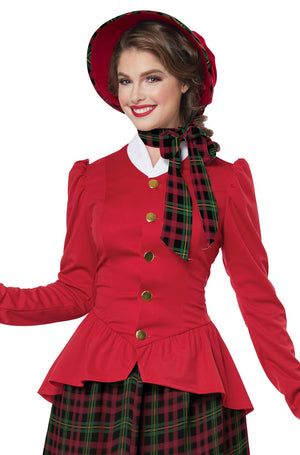Holiday Caroler Woman Adult Costume