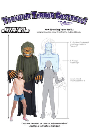 Towering Terror Pumpkin Adult Costume