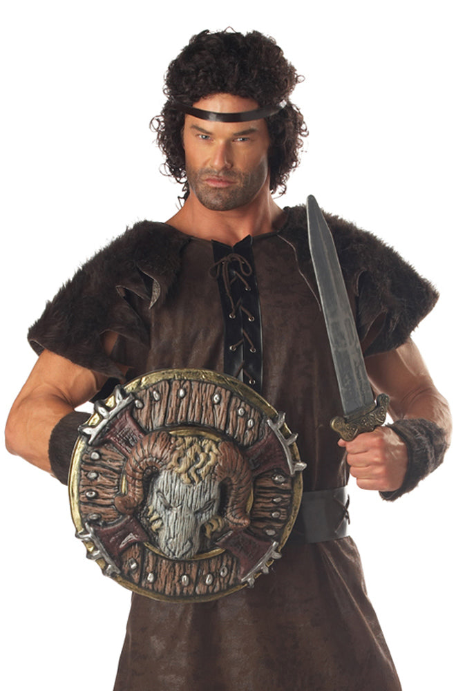 Barbarian Combat Shield and Sword