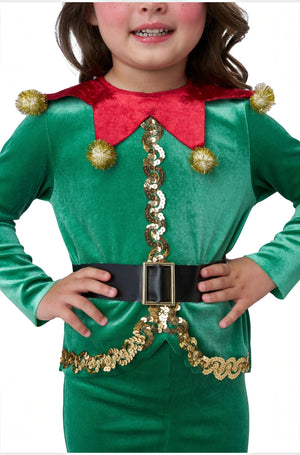 Jolly Christmas Elf Toddler Costume