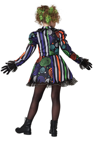 Neon Nightmare Clown Child Costume