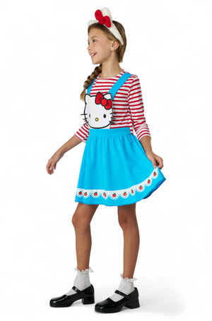 Hello Kitty Blue Overall Dress Child Costume