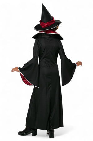 Ruby Red Glamour Witch Child Costume