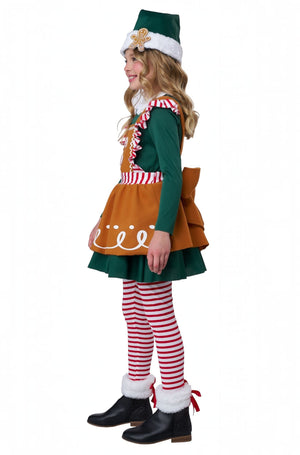Gingerbread Elf Child Costume