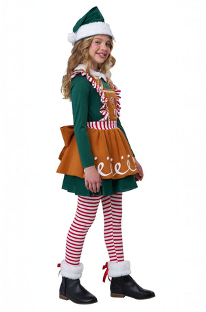 Gingerbread Elf Child Costume