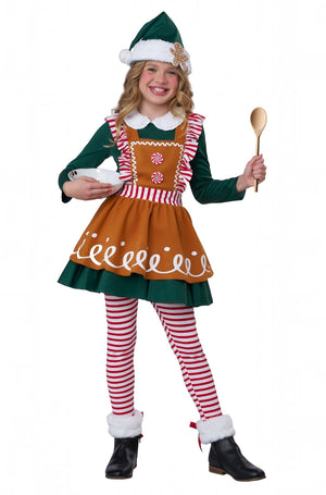 Gingerbread Elf Child Costume