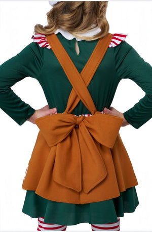 Gingerbread Elf Child Costume