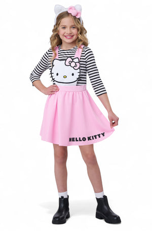 Hello Kitty Pink Overall Dress Child Costume