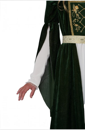 Elven Renaissance Princess Child Costume (Green)