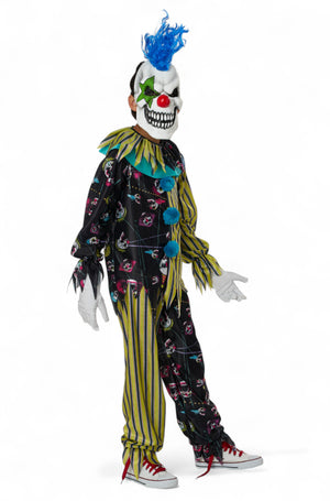 Sinister Skull Clown Child Costume