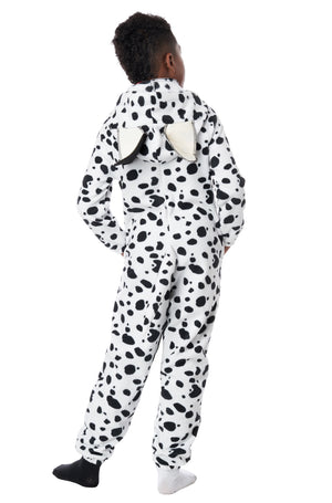 Dalmatian Pup Fleece Jumpsuit Child Costume