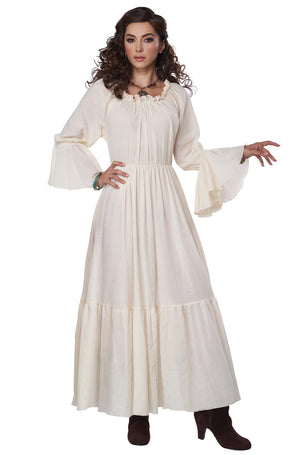 Renaissance Peasant Chemise Adult Costume (Beige)