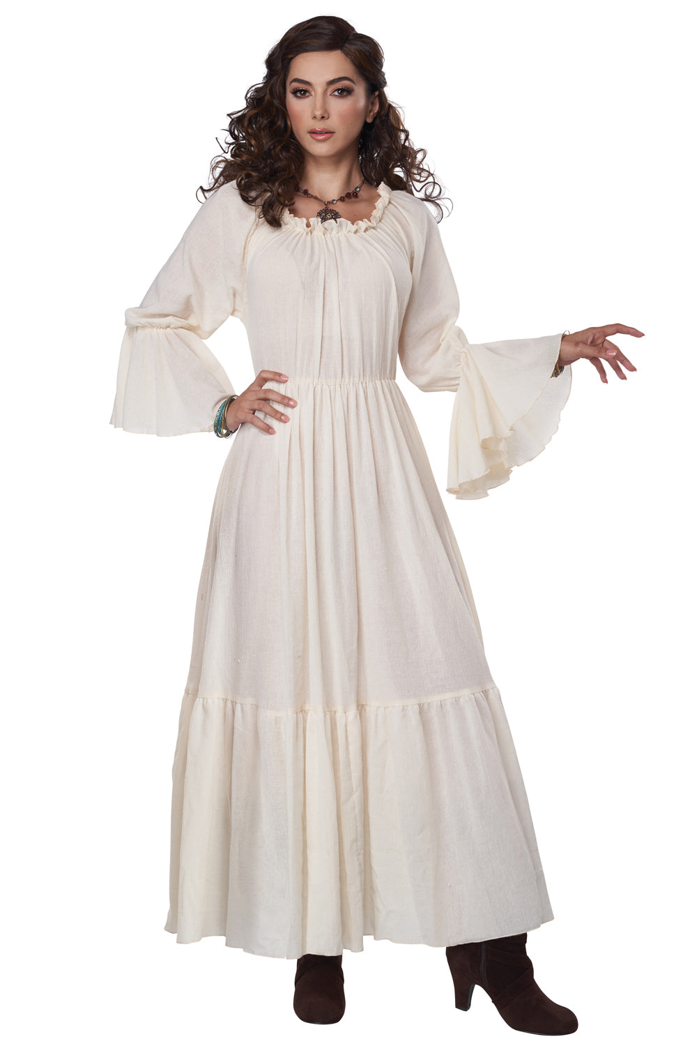 Renaissance Peasant Chemise Adult Costume (Beige)