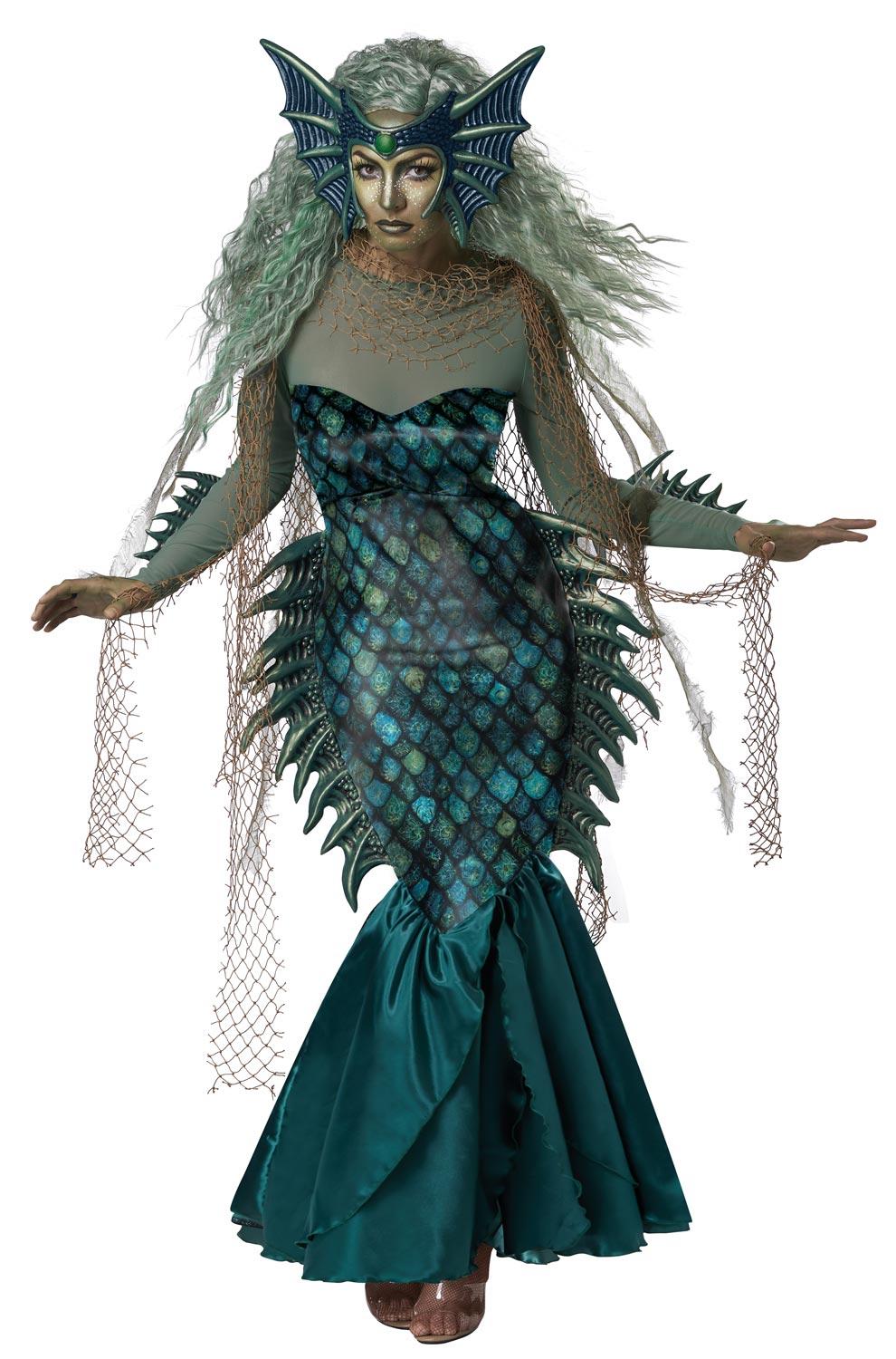 mermaid dress up adults Dark Sea Siren Adult Costume Small