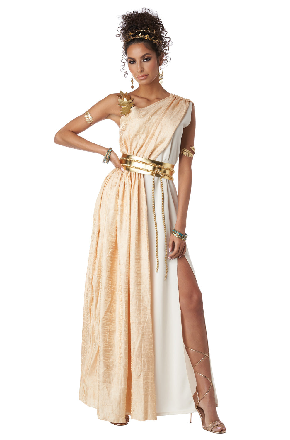 gold goddess dress Golden Goddess Adult Costume