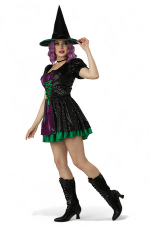 Black Shimmer Witch Adult Costume