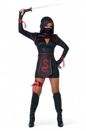 Red Fury Ninja Adult Costume
