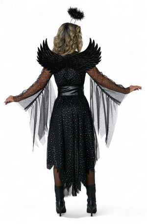 Shimmering Dark Angel Adult Costume
