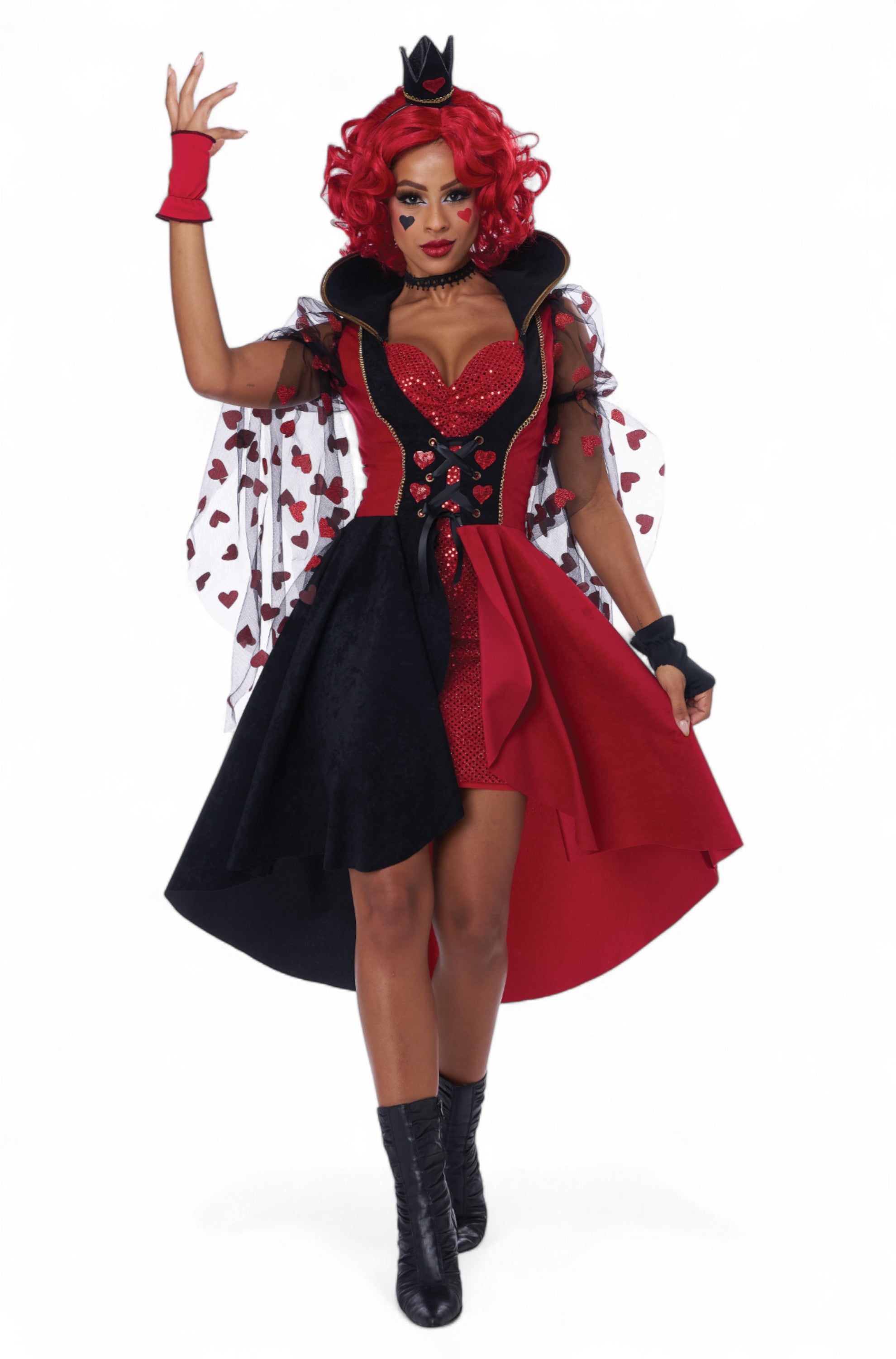 Red Queen Cosplay Dress Adult Costume