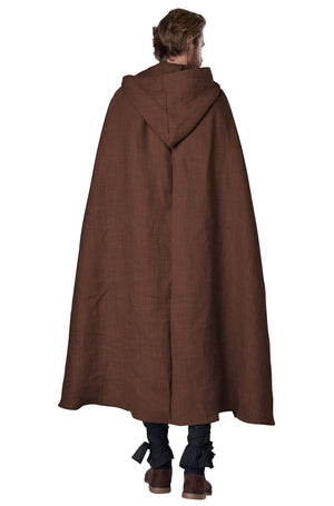 Hooded Cloak Adult Costume (Brown)
