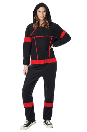 Ninja Fleece Jumpsuit Adult Costume