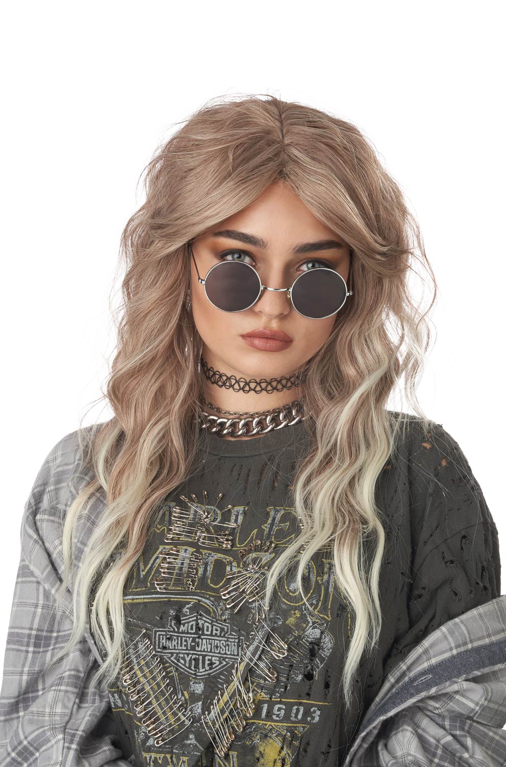 90'S Grunge Rocker Adult Wig (Blonde)