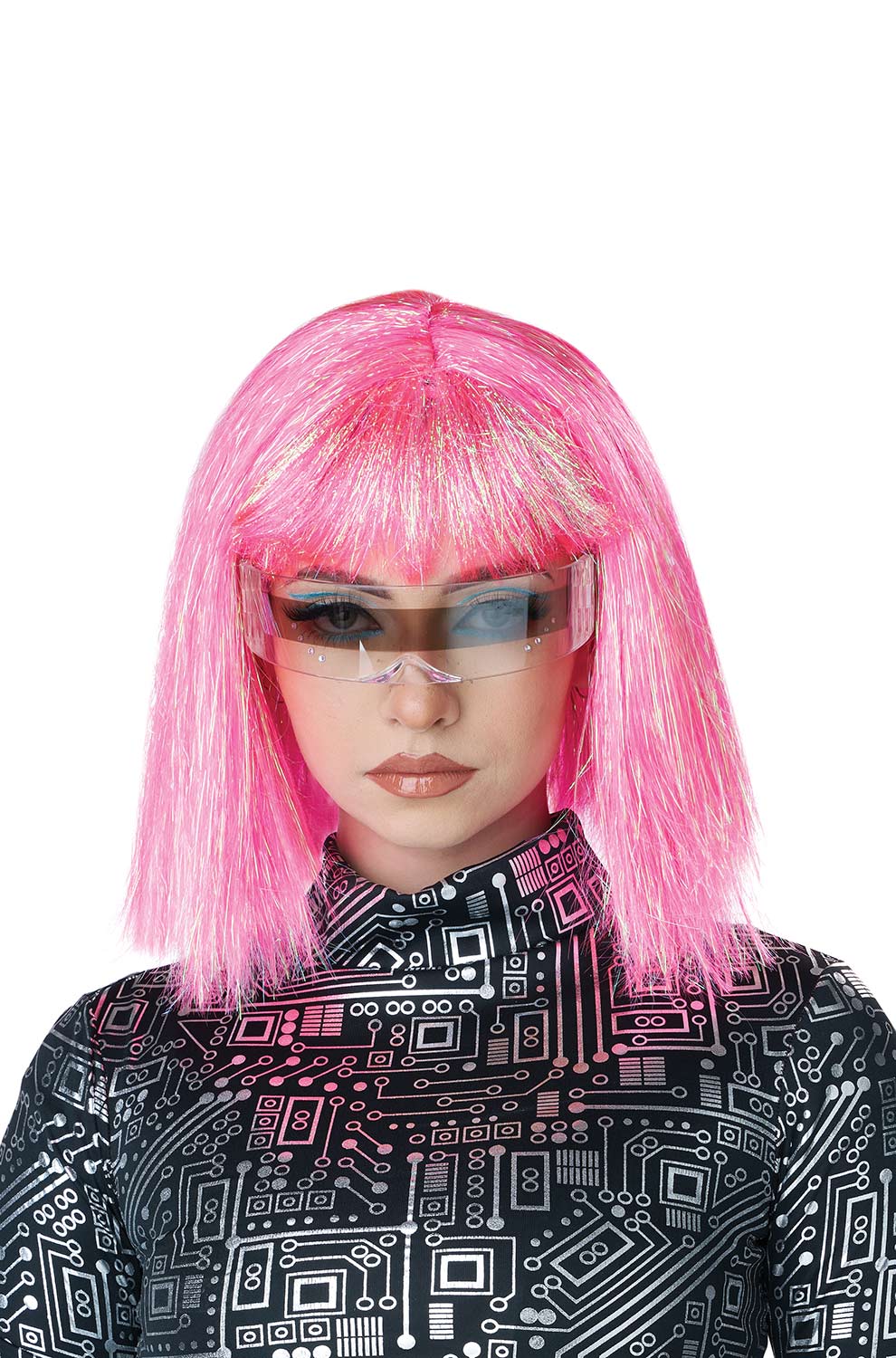 New Mauve bob wig swingy retro cosplay pretty pink Amazon.com : LANCAINI Pastel Bob Wigs with Bangs for Women  main image 3