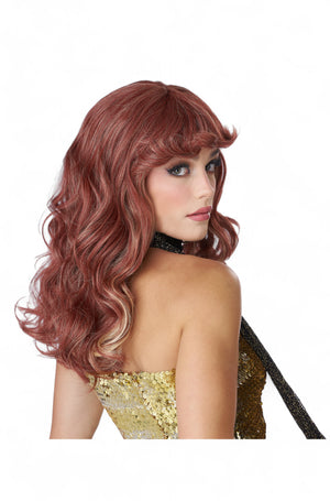 70's Disco Kitten Adult Wig (Auburn)