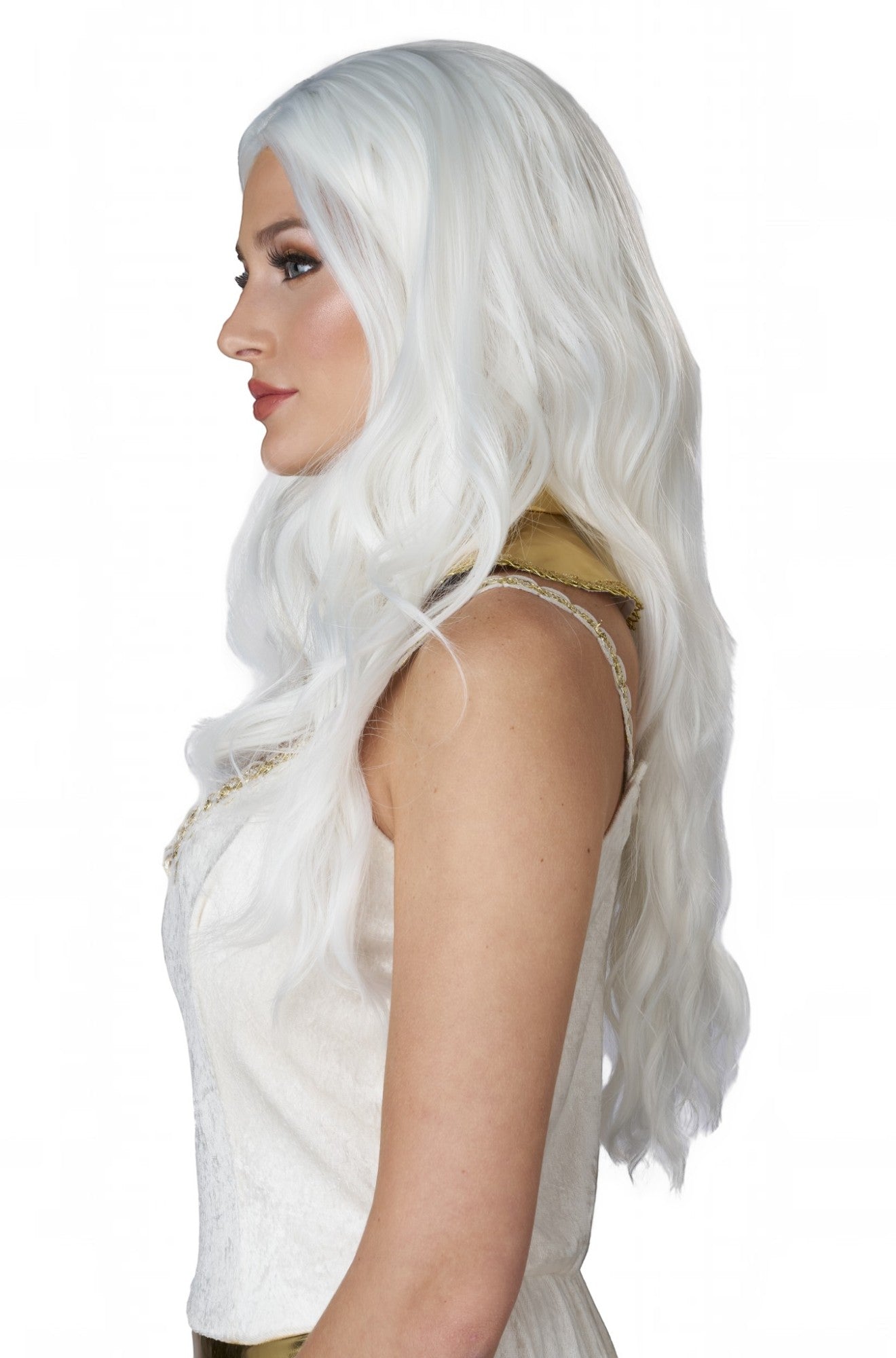 Enchanting Long Waves Adult Wig (White)