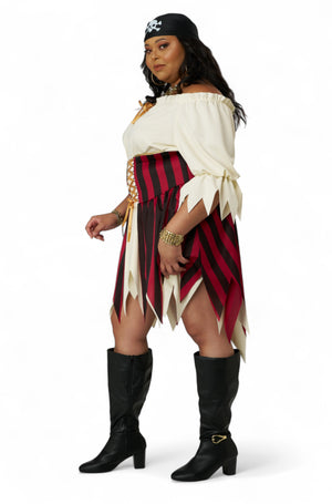 Sultry Sea Pirate Plus Size Costume