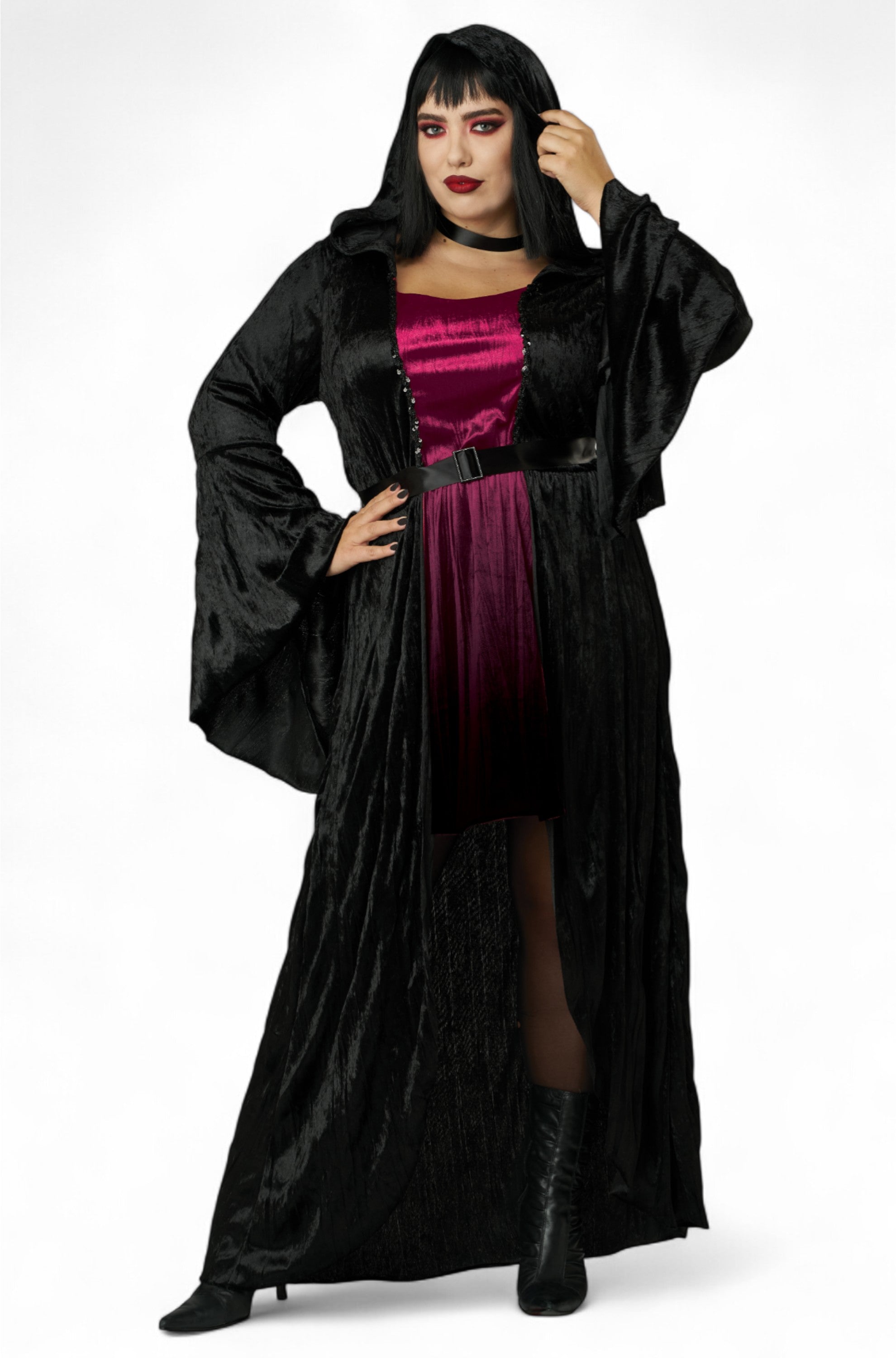 Hooded Vampire Dress Plus Size Costume 3XL Hooded Vampire Dress Plus Size Costume 3XL