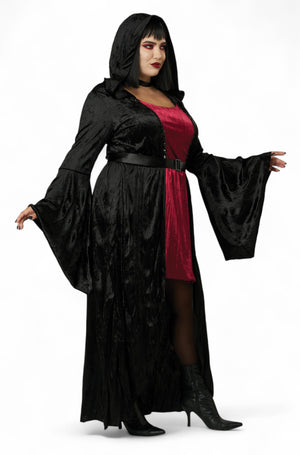Hooded Vampire Dress Plus Size Costume