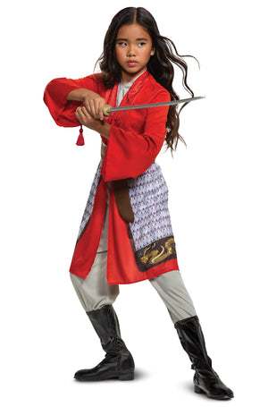 Mulan Hero Red Dress Classic Child Costume
