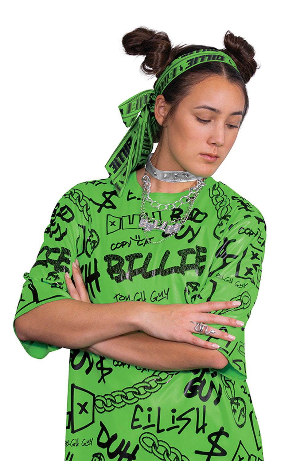 Billie Eilish Headband and Jewelry Adult Accessory Kit