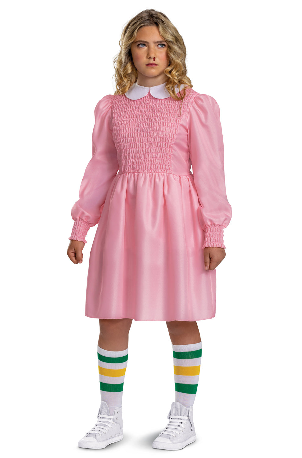 Stranger Things Eleven Pink Dress Classic Tween Costume, Large (10-12) Stranger Things Eleven Pink Dress Classic Tween Costume, Large (10-12)