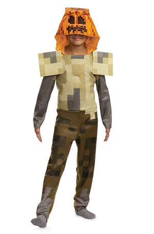 Husk Jack O'Lantern Hooded Jumpsuit Classic Child Costume