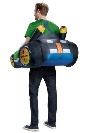 Luigi Kart Inflatable Adult Costume