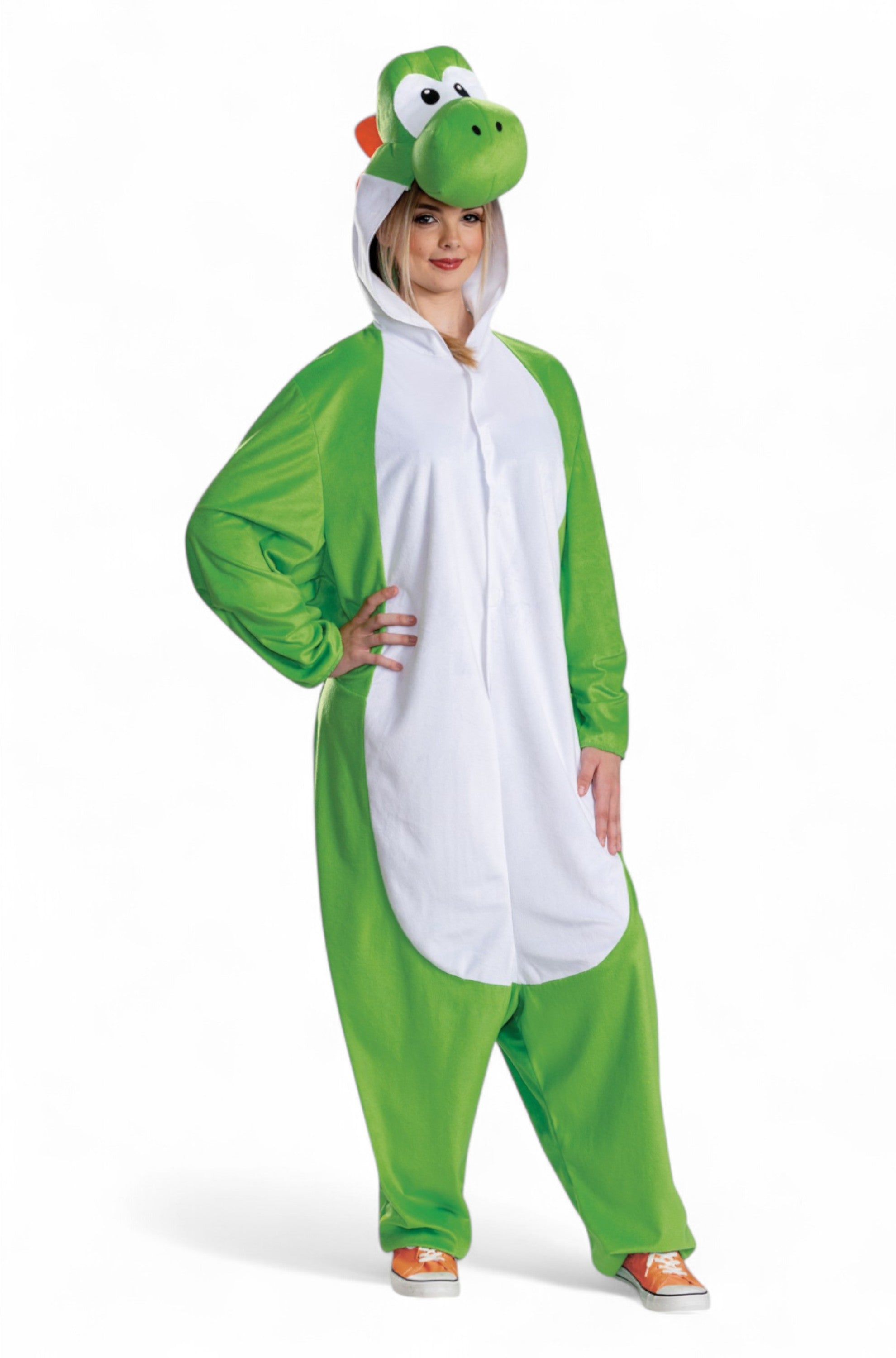 Yoshi Hooded Jumpsuit Adult Costume Pure Costumes yoshi-hooded-jumpsuit-adult-costume-pure-costumes