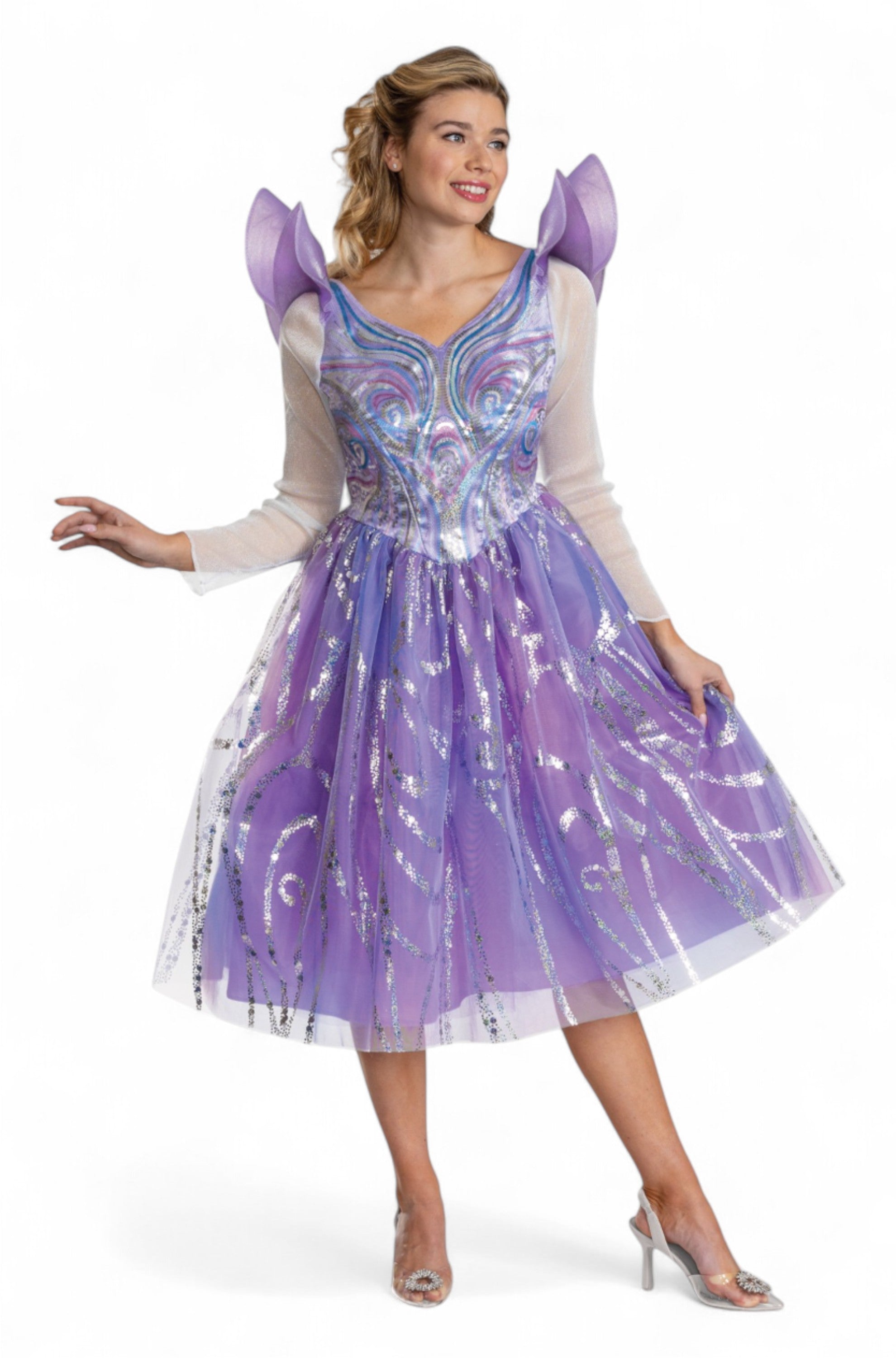 Adults Deluxe Wicked: For Good Glinda Dress Costume