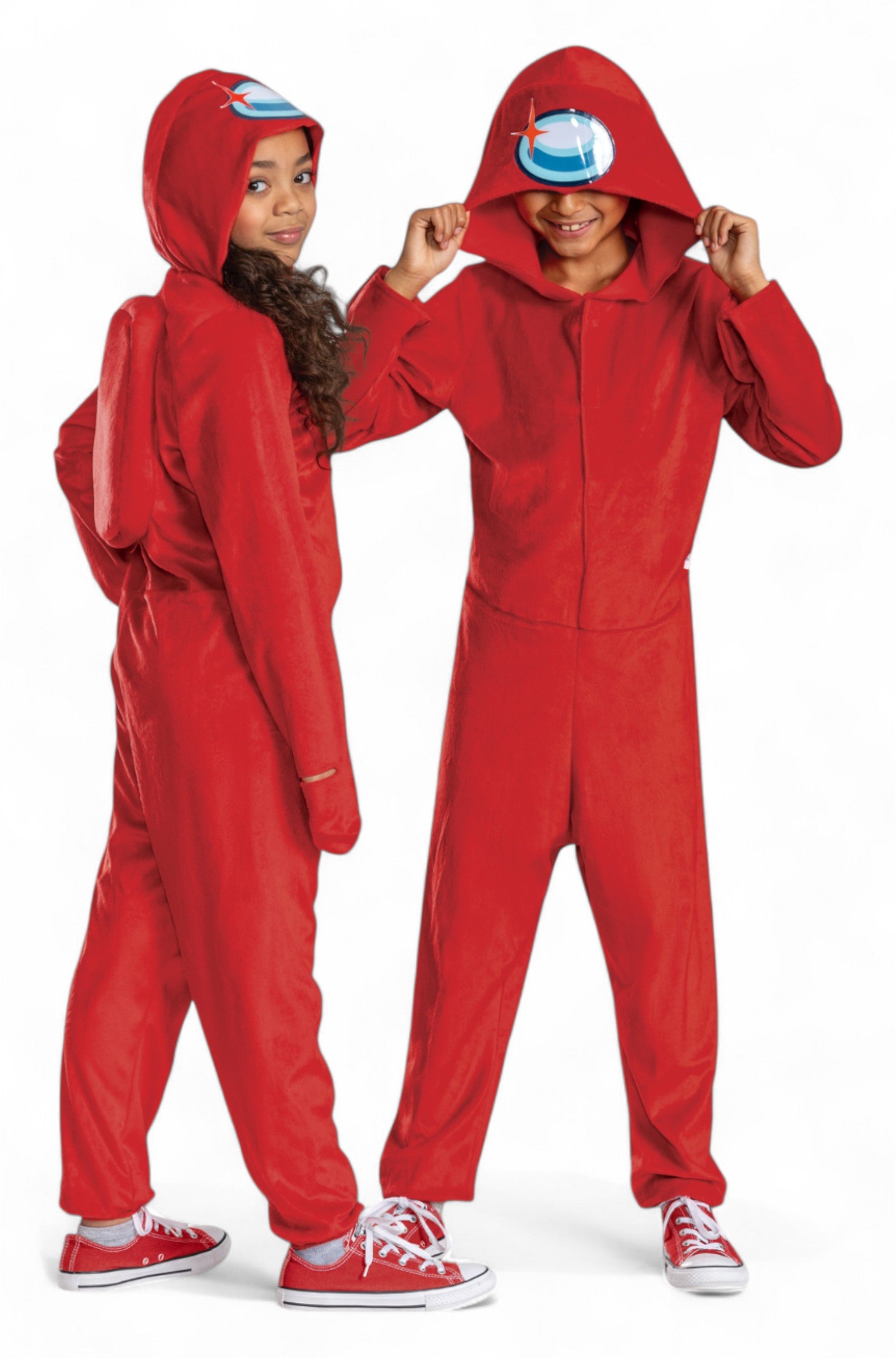 Red Impostor Hooded Jumpsuit Classic Child Costume