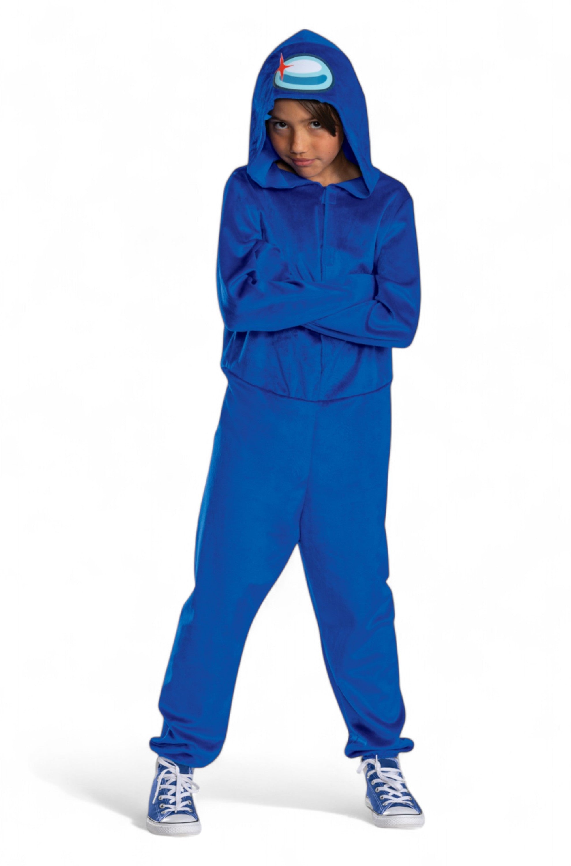 Blue Impostor Hooded Jumpsuit Classic Child Costume
