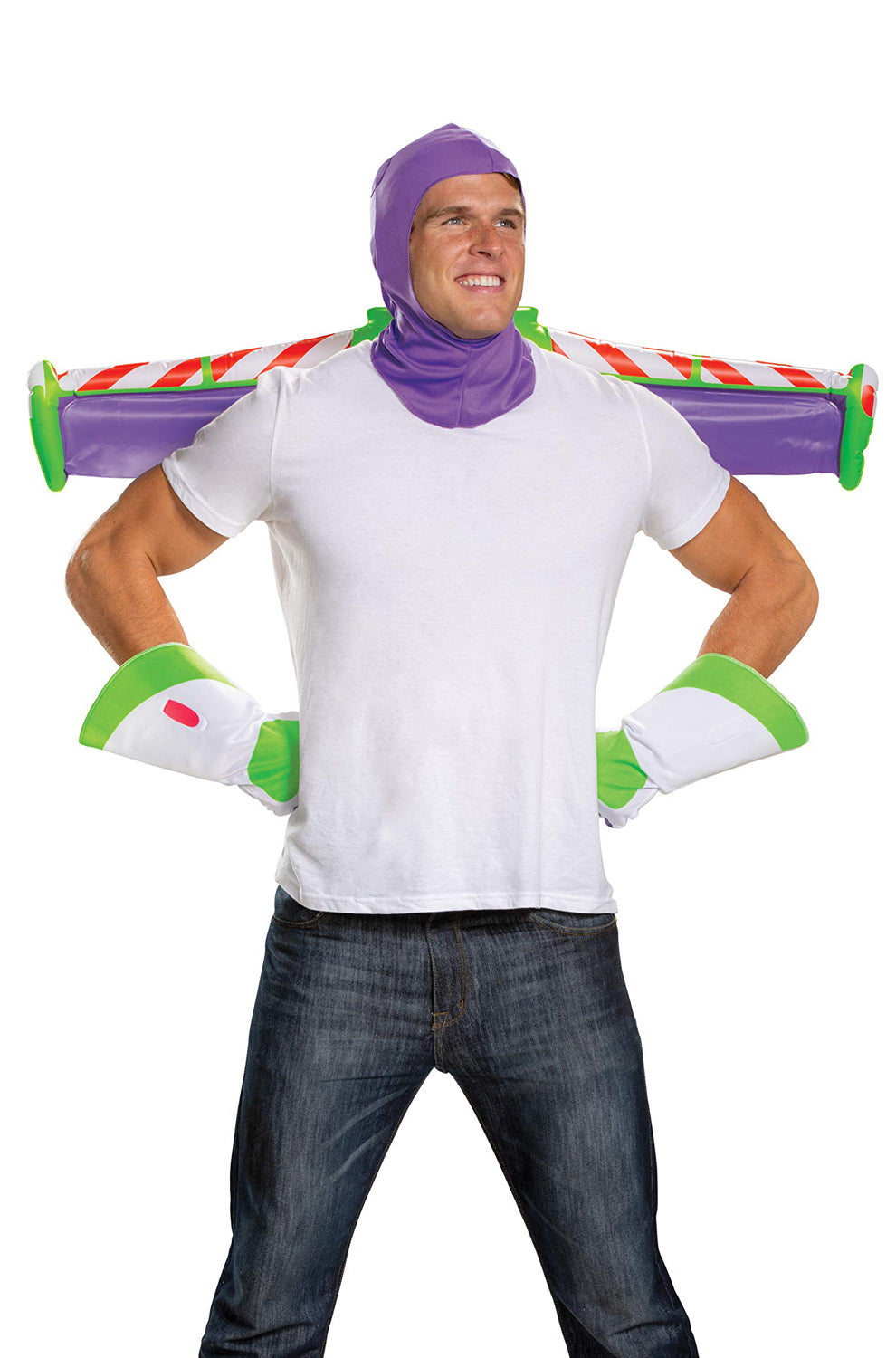 Men's Disney Toy Story Buzz Lightyear Accessory Kit, White - One Size Men's Disney Toy Story Buzz Lightyear Accessory Kit, White - One Size