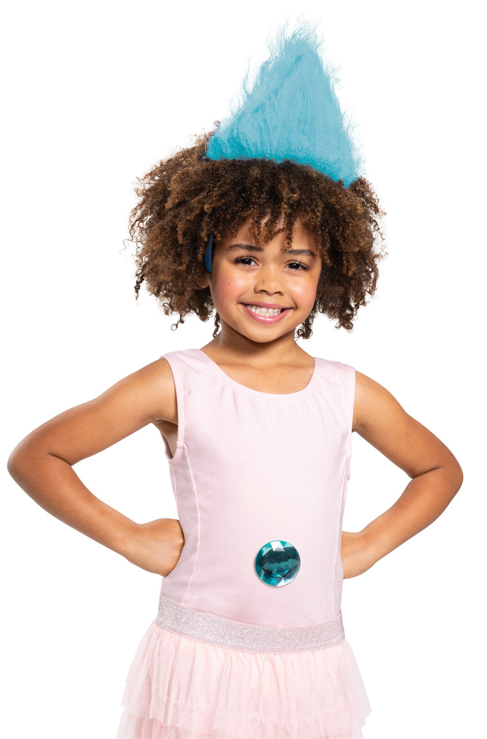 Turquoise Trolls Headband with Gem