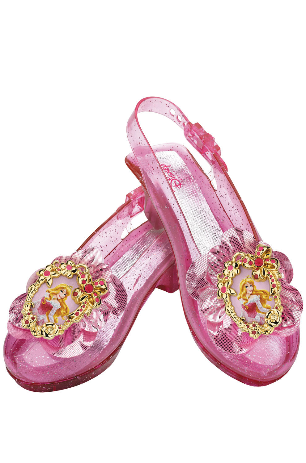 Disguise Costumes Aurora Kids Sparkle Shoes, Multicolor, One-Size 11/12, 1 ea