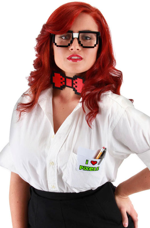 Pixel-8 Nerd Adult Costume Kit