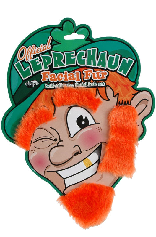 Leprechaun Facial Fur Beard Accessory Set