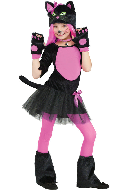 Fun World Miss Kitty Child Costume - Black/Pink